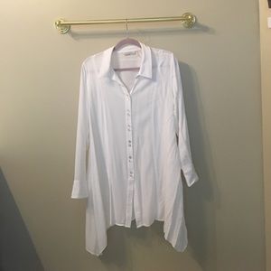 Long sleeve white blouse